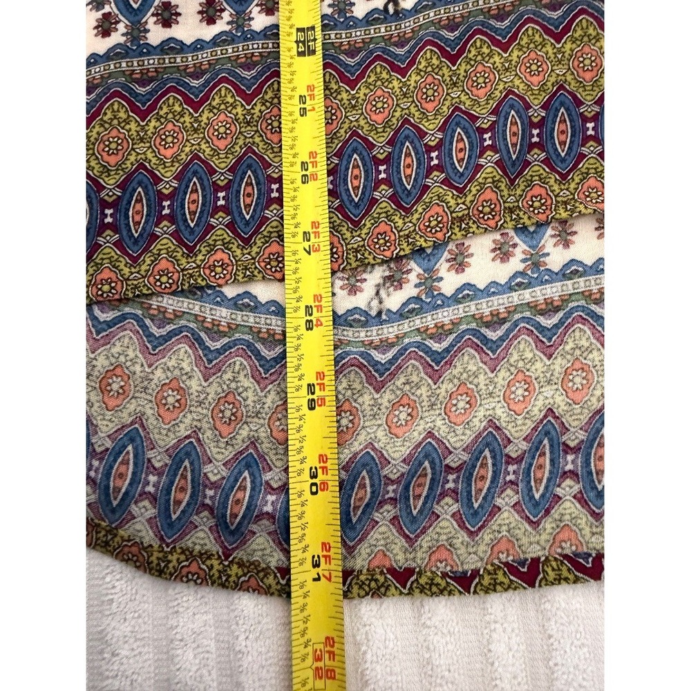 Soft Surroundings Womens Boho Floral Paisley Tunic Blouse 100% Rayon L - Picture 13 of 16